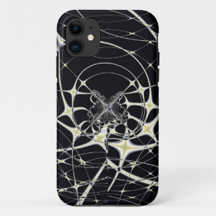 Coque Case-Mate iPhone Art Abstrait Toile d'Araignée Dorée