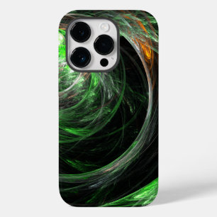 Coque Case-Mate iPhone Art abstrait vert autour du monde