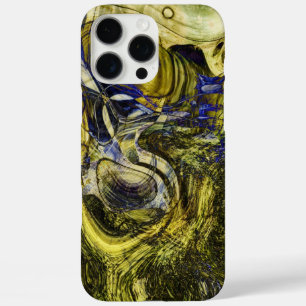 Coque iPhone 16 Pro Max Art Abstrait vert d'olive d'Avignon