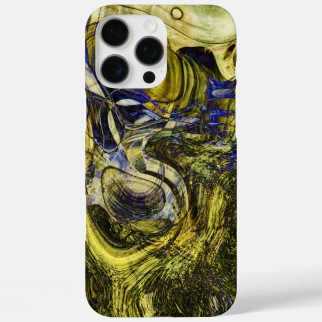 Coques Case-Mate iPhone Art Abstrait vert d'olive d'Avignon (Verso)