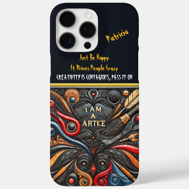 Coques Case-Mate iPhone Art accrocheur avec des tourbillons audacieux (Verso)