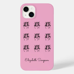 Coque Case-Mate iPhone Art Africain, Monogramme, Danseurs Silhouette
