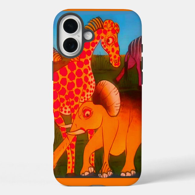 Coques Case-Mate iPhone Art animal africain (Verso)