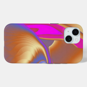 Coque Pour iPhone 15 Art arc-en-ciel Abstrait 3D