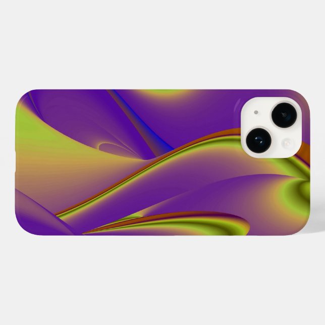 Coques Case-Mate iPhone Art arc-en-ciel Abstrait 3D (Verso (horizontal))
