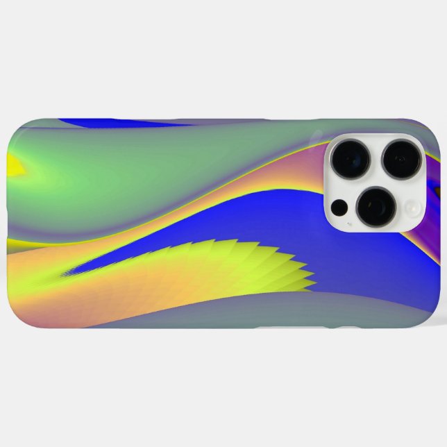 Coques Case-Mate iPhone Art arc-en-ciel Abstrait 3D (Verso (horizontal))