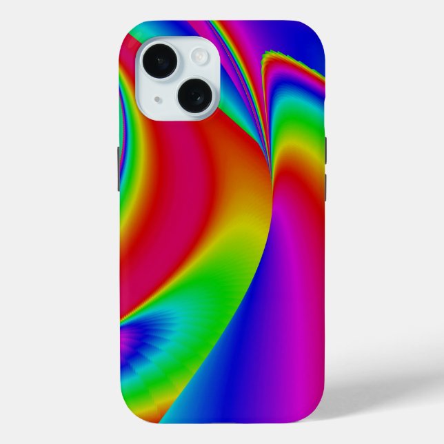 Coques Case-Mate iPhone Art arc-en-ciel Abstrait 3D (Verso)