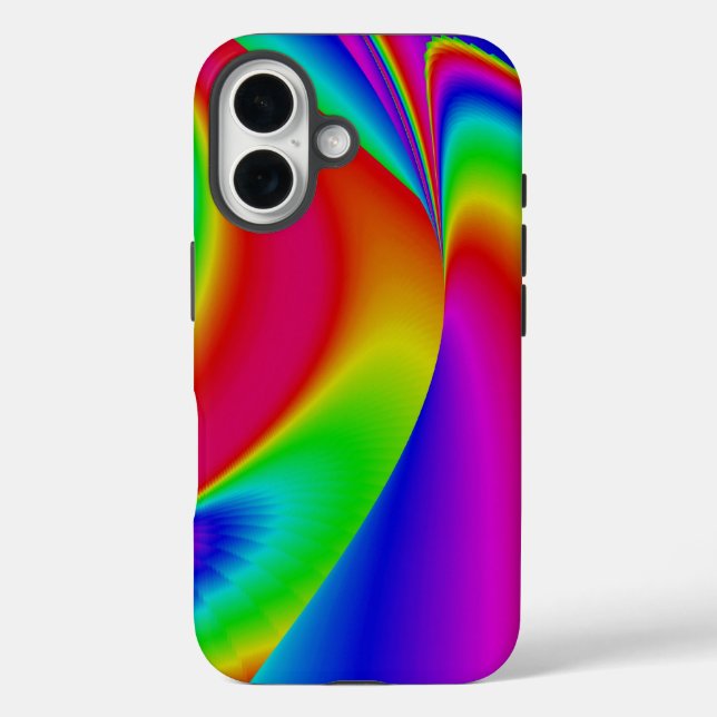 Coques Case-Mate iPhone Art arc-en-ciel Abstrait 3D (Verso)