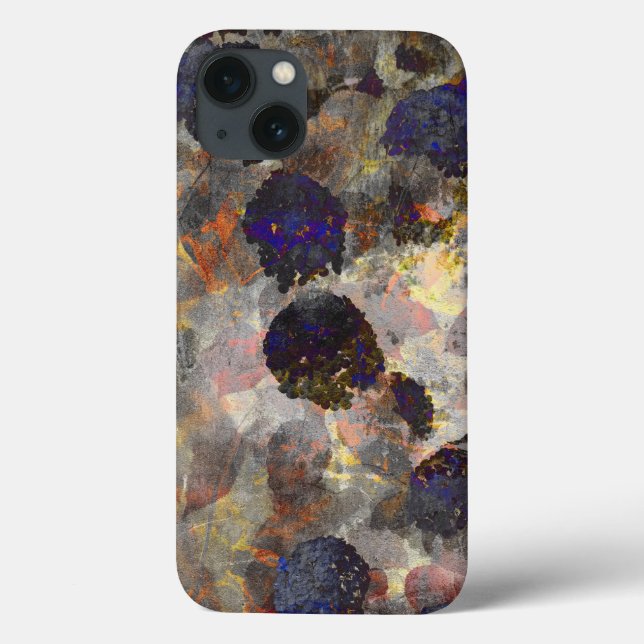 Coques Case-Mate iPhone Art arrière - plan numérique de fleurs / motif de  (Verso)