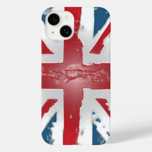 Coque Case-Mate iPhone Art britannique de cire d'abrégé sur drapeau
