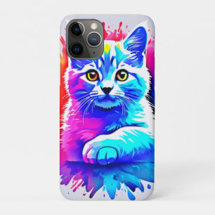 Case-Mate iPhone Case Art Chat coloré
