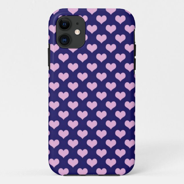 Coques Case-Mate iPhone Art Coeurs roses (Dos)