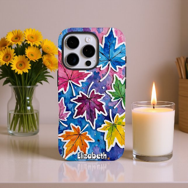 Coques Case-Mate iPhone Art couleur feuille d'érable (Créateur téléchargé)