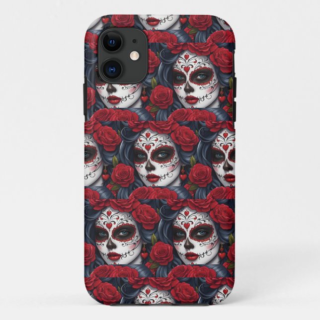 Coques Case-Mate iPhone Art crâne à sucre - Souvenir vibrant (Dos)