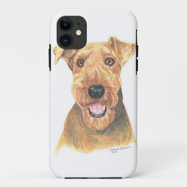 Coques Case-Mate iPhone Art d'Airedale Terrier (Dos)