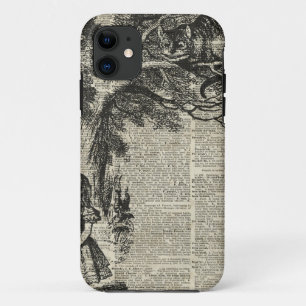 Case-Mate iPhone Case Art d'Alice et de pochoir de Cheshire à la page de