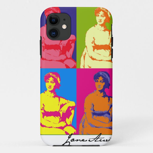 Coques Case-Mate iPhone Art de bruit de Jane Austen (Dos)