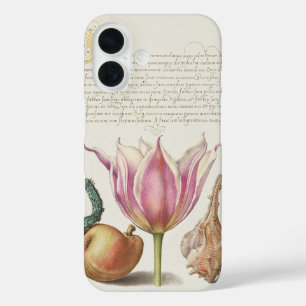 Coque Pour iPhone 16 Art de calligraphie de la Renaissance Fleur de tul