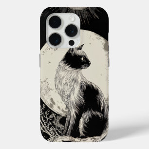Coque Case-Mate iPhone Art de chat mystique – Veilleur au clair de lune