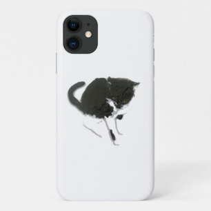 Coque Case-Mate iPhone Art de chat noir et blanc