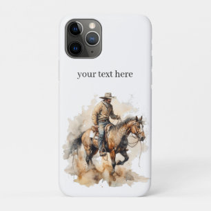 Case-Mate iPhone Case Art de cheval occidental personnalisé de cowboy