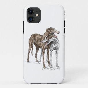 Case-Mate iPhone Case Art de chien de deux amis de lévrier