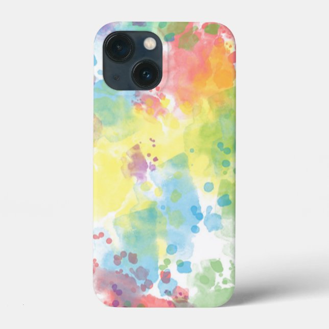 Coques Case-Mate iPhone Art de couleur à motif abstrait (Verso)