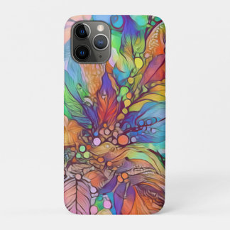 Case-Mate iPhone Case Art de dédale feuillu surréaliste aux couleurs sau