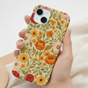 Coque Case-Mate iPhone art de fleurs sauvages rêve floral vintage