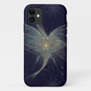 Coque Case-Mate iPhone Art de fractale d'ange d'hiver