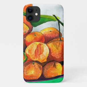 Case-Mate iPhone Case art de fruit de mandarine à l'aquarelle