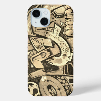 Coque Case-Mate iPhone Art de graffiti urbain beige