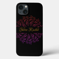 Art de Hare Krishna - Typographie de Shree Radhe