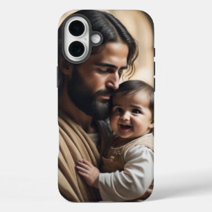 Coque Pour iPhone 16 Plus art de Jésus