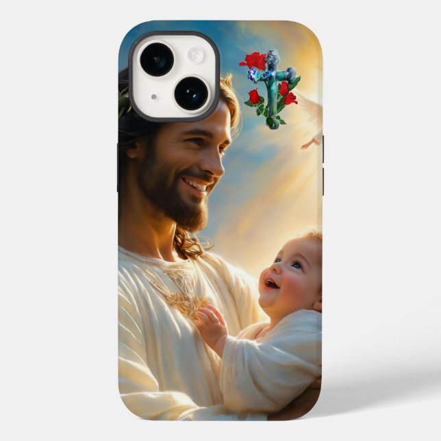 Coques Case-Mate iPhone art de Jésus (Verso)