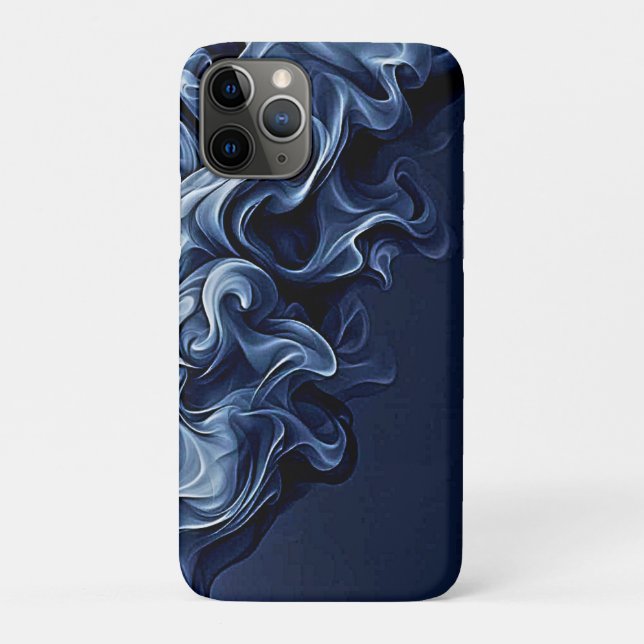 Coques Case-Mate iPhone Art de la fumée bleue émotionnelle (Dos)