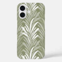 Art de la nature aux feuilles minimalistes vert