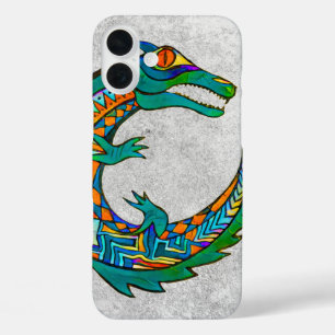 Coque Pour iPhone 16 Plus Art de l'alligator tribal