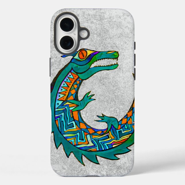 Coques Case-Mate iPhone Art de l'alligator tribal (Verso)