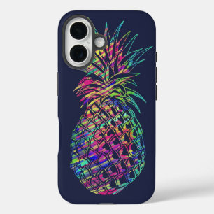 Coque Pour iPhone 16 Art de l'ananas tropical coloré branché