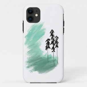 Case-Mate iPhone Case art de l'arbre vert scandinave simple moderne ment