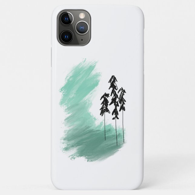 Coques Case-Mate iPhone art de l'arbre vert scandinave simple moderne ment (Dos)