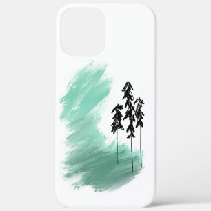 Case-Mate iPhone Case art de l'arbre vert scandinave simple moderne ment