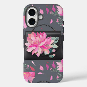 Coque Pour iPhone 16 Art de l'IA Rose en floraison