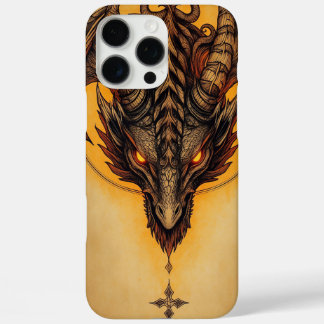 Coque iPhone 16 Pro Max Art de l'Imaginaire du dragon antique