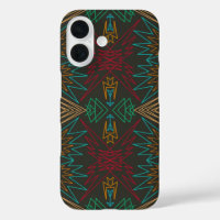 Art de motif géométrique amérindien aztèque