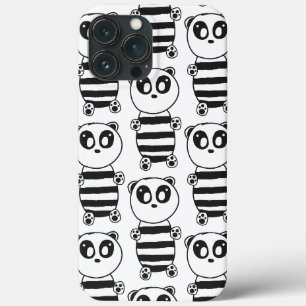 Case-Mate iPhone Case Art de panda noir et blanc ludique