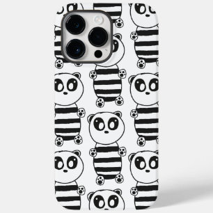 Coque Case-Mate iPhone Art de panda noir et blanc ludique