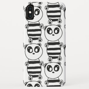 Case-Mate iPhone Case Art de panda noir et blanc ludique
