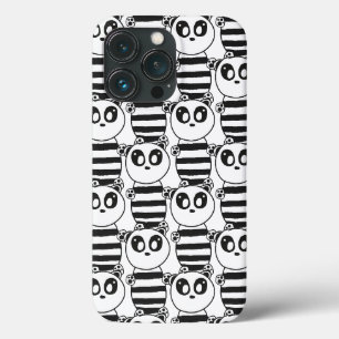 Case-Mate iPhone Case Art de panda noir et blanc ludique